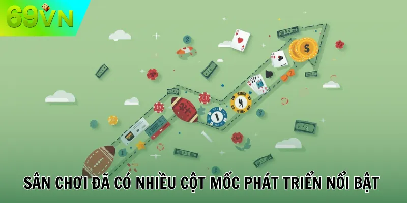 69VN Sân chơi đã có nhiều cột mốc phát triển nổi bật